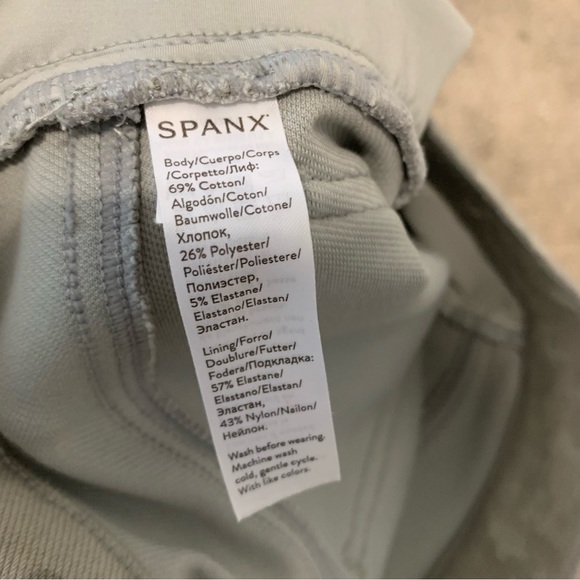 Spanx Jeanish Green Camo Pull On Legging Pants Size Small - Picture 11 of 13